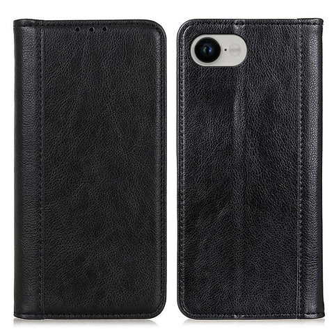 For iPhone 17e / 16e Stand Case Split Leather Litchi Texture Wallet Phone Cover