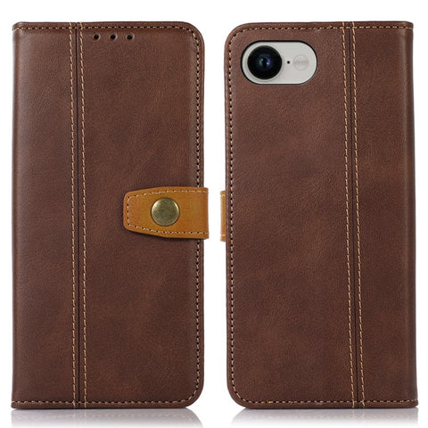 For iPhone 17e / 16e Case Calf Texture Flip Leather Phone Cover