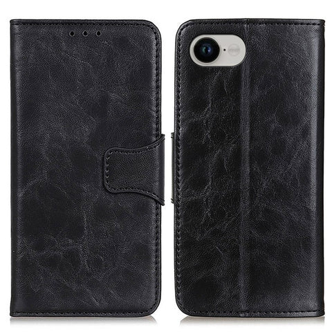 For iPhone 17e / 16e Case Crazy Horse Texture Split Leather Wallet Phone Cover