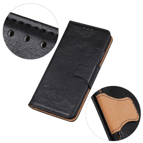 For iPhone 17e / 16e Case Crazy Horse Texture Split Leather Wallet Phone Cover