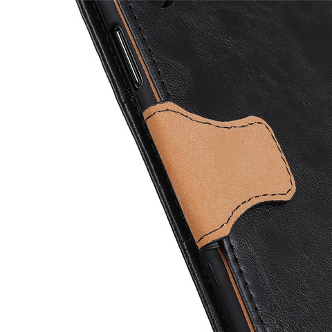 For iPhone 17e / 16e Case Crazy Horse Texture Split Leather Wallet Phone Cover
