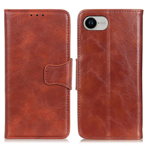 For iPhone 17e / 16e Case Crazy Horse Texture Split Leather Wallet Phone Cover