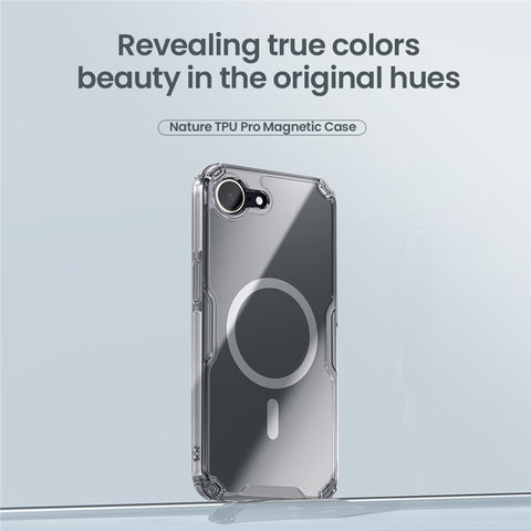 NILLKIN Nature Pro Series for iPhone 17e / 16e Case Compatible with MagSafe TPU + PC Ultra Clear Phone Case Compatible with MagSafe