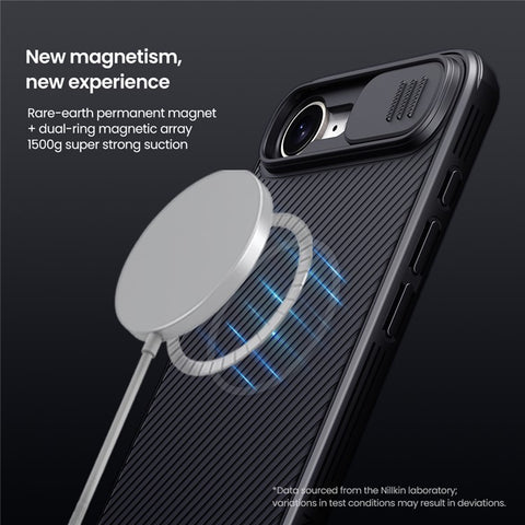 NILLKIN Camshield Pro for iPhone 17e / 16e Case Compatible with MagSafe TPU + PC Phone Cover with Slider Camera