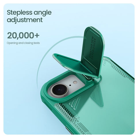 NILLKIN Iceblade CamProp For iPhone 17e / 16e Case Lens Cover Kickstand PC + TPU Phone Cover
