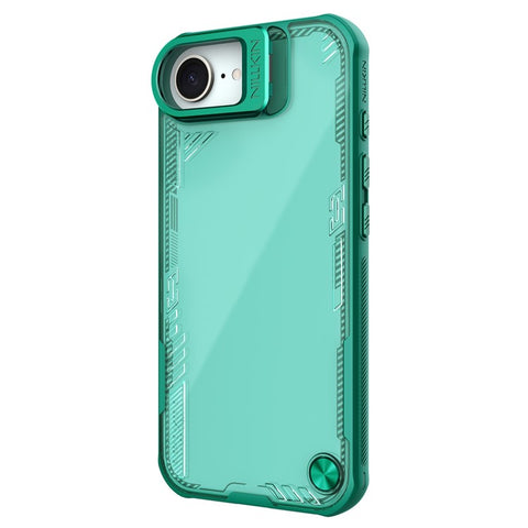 NILLKIN Iceblade CamProp For iPhone 17e / 16e Case Lens Frame Kickstand PC + TPU Phone Cover