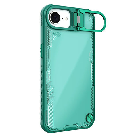 NILLKIN Iceblade CamProp For iPhone 17e / 16e Case Lens Frame Kickstand PC + TPU Phone Cover