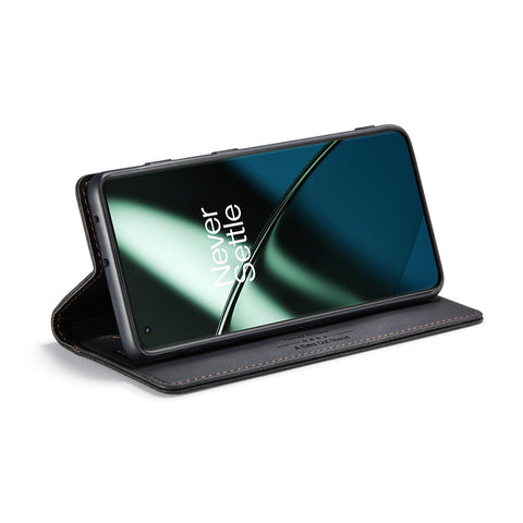 AUTSPACE For OnePlus 11 5G Wallet Case  A01 Leather Stand Cover with RFID Blocking Card Holder