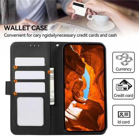 For iPhone 17e / 16e Case RFID Blocking Flip Leather Phone Cover