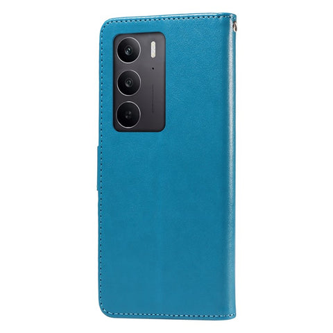 For Oppo A5 5G / 4G / Realme C75 5G / C75 4G / C73 5G / C71 4G / 14x 5G Case Butterfly Floral Imprint Wallet Stand Leather Phone Cover