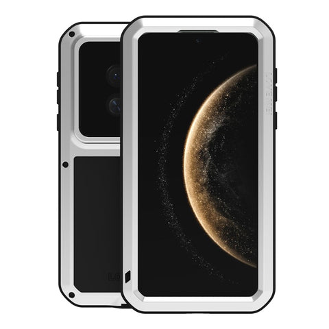 LOVE MEI For Huawei Mate 70 Case Tempered Glass Screen Protector Metal + Silicone Phone Cover