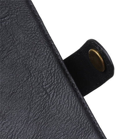 KHAZNEH For iPhone 17e / 16e Wallet Case Cowhide Texture Leather Flip Phone Cover