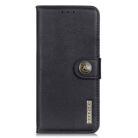 KHAZNEH For iPhone 17e / 16e Wallet Case Cowhide Texture Leather Flip Phone Cover