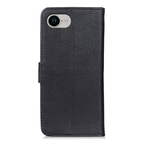 KHAZNEH For iPhone 17e / 16e Wallet Case Cowhide Texture Leather Flip Phone Cover