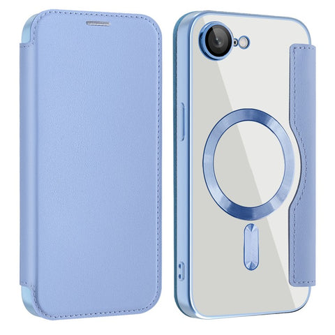 For iPhone 17e / 16e Case Compatible with MagSafe RFID Blocking Leather Phone Cover