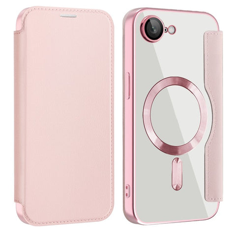 For iPhone 17e / 16e Case Compatible with MagSafe RFID Blocking Leather Phone Cover