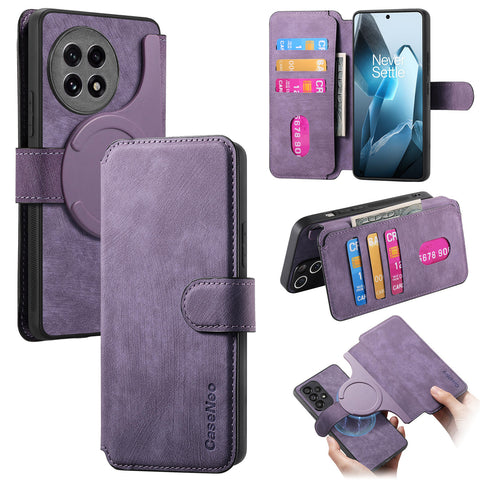 CASENEO For OnePlus Ace 5 5G / Ace 5 Pro 5G / 13R 5G Magnetic Case  Detachable Leather Phone Wallet Cover