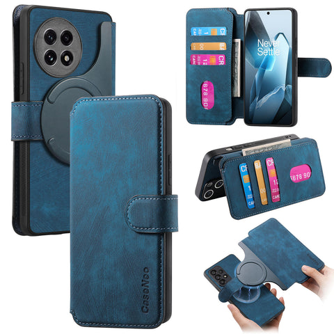 CASENEO For OnePlus Ace 5 5G / Ace 5 Pro 5G / 13R 5G Magnetic Case  Detachable Leather Phone Wallet Cover