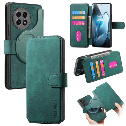 CASENEO For OnePlus Ace 5 5G / Ace 5 Pro 5G / 13R 5G Magnetic Case  Detachable Leather Phone Wallet Cover