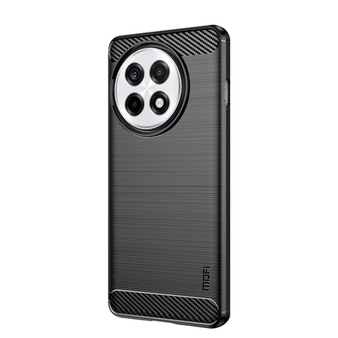MOFI For OnePlus Ace 5 Pro 5G / OnePlus Ace 5 5G Back Cover  Brushed Texture Carbon Fiber Soft TPU Case