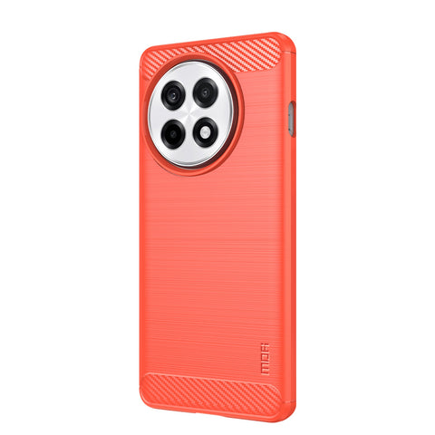 MOFI For OnePlus Ace 5 Pro 5G / OnePlus Ace 5 5G Back Cover  Brushed Texture Carbon Fiber Soft TPU Case