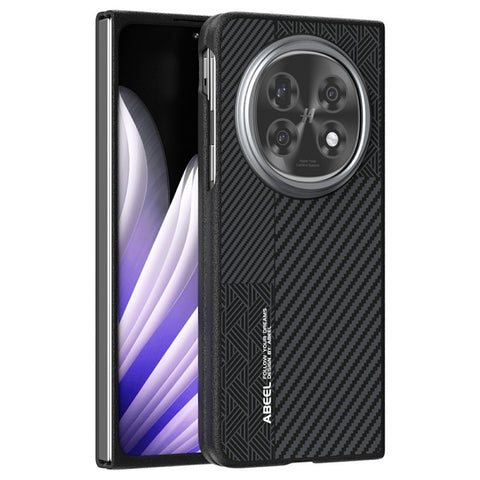 ABEEL For Oppo Find N5 5G Case PC + TPU + Aluminum Alloy + PU Leather Slim Phone Back Cover Magnetic Case