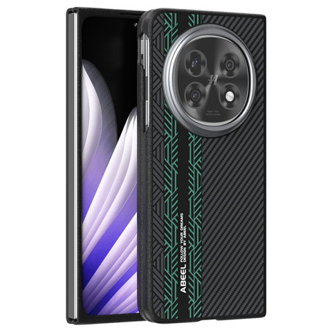 ABEEL For Oppo Find N5 5G Case PC + TPU + Aluminum Alloy + PU Leather Slim Phone Back Cover Magnetic Case