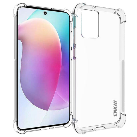 ENKAY HAT PRINCE For Motorola Edge 30 Neo 5G  Anti-slip Strip Edge TPU Case Drop-proof Transparent Phone Cover