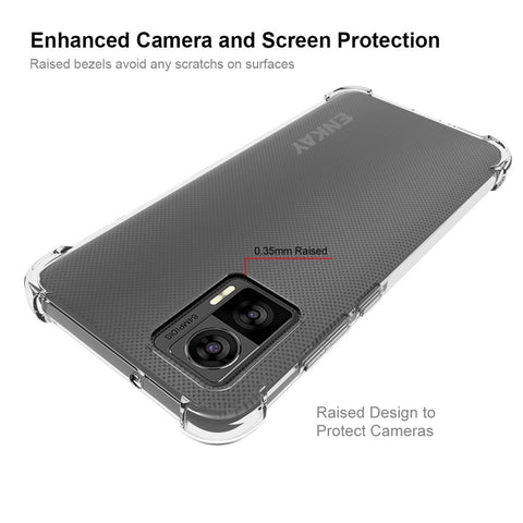 ENKAY HAT PRINCE For Motorola Edge 30 Neo 5G  Anti-slip Strip Edge TPU Case Drop-proof Transparent Phone Cover