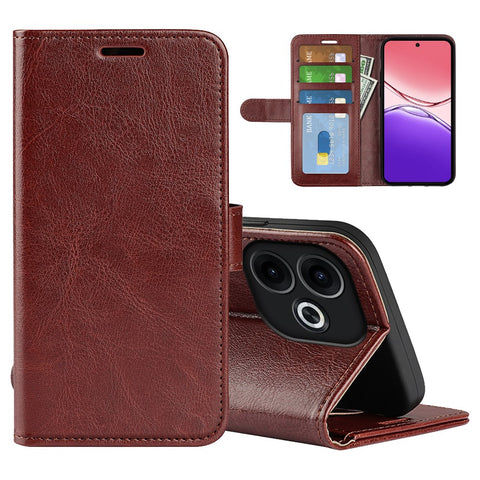 For Oppo A5 Pro 4G (Global) / 5G (Global) / A5 Energy 5G (China) Case Crazy Horse Texture Stand Leather Phone Cover