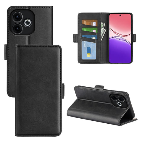 For Oppo A5 Pro 4G (Global) / 5G (Global) / A5 Energy 5G (China) Case Calf Texture Leather Wallet Phone Cover