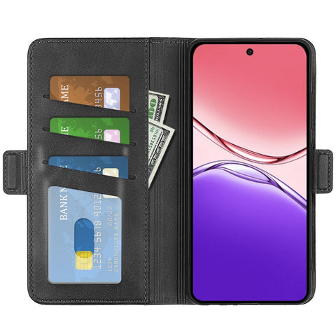 For Oppo A5 Pro 4G (Global) / 5G (Global) / A5 Energy 5G (China) Case Calf Texture Leather Wallet Phone Cover
