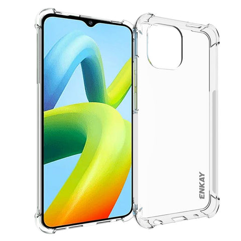 ENKAY HAT PRINCE Crystal Clear Phone Cover for Xiaomi Redmi A1 4G / A2 4G, Anti-drop TPU Phone Case with Shock Absorption Reinforced Corner