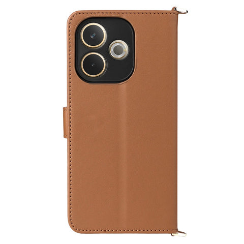 For Oppo A5 Pro 4G (Global) / 5G (Global) / A5 Energy 5G (China) Wallet Case with Shoulder / Wrist Strap Leather Phone Cover Stand