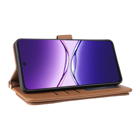 For Oppo A5 Pro 4G (Global) / 5G (Global) / A5 Energy 5G (China) Wallet Case with Shoulder / Wrist Strap Leather Phone Cover Stand