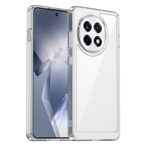 WANLONFENG MF Series for OnePlus Ace 5 Pro 5G  /  Ace 5 5G Case TPU Acrylic Clear Phone Cover with Tempered Glass Film