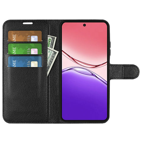 For Oppo A5 Pro 4G (Global) / 5G (Global) / A5 Energy 5G (China) Case Litchi Texture Shockproof Leather Wallet Phone Cover