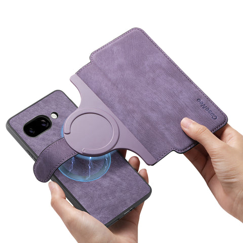 CASENEO For Google Pixel 9a Magnetic Case  Detachable Leather Phone Wallet Cover