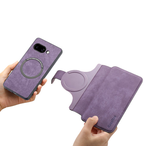 CASENEO For Google Pixel 9a Magnetic Case  Detachable Leather Phone Wallet Cover