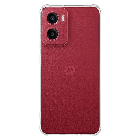 KALEBOL For Motorola Moto E15 4G Clear Phone Case  1.5mm TPU Shockproof Phone Cover