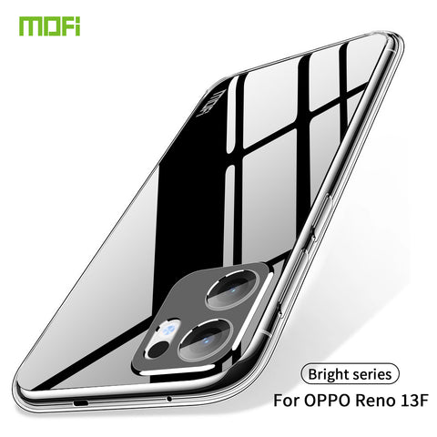 MOFI For Oppo Reno13 F 5G (Reno 13 FS 5G) / 4G Clear Phone Case  Ultra-Thin TPU Phone Back Cover