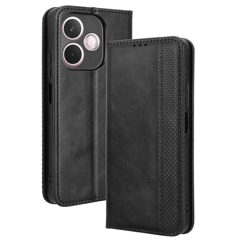 For Oppo A5 Pro 4G (Global) / 5G (Global) / A5 Energy 5G (China) Case Wallet Stand Retro Texture Leather Phone Cover