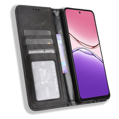 For Oppo A5 Pro 4G (Global) / 5G (Global) / A5 Energy 5G (China) Case Wallet Stand Retro Texture Leather Phone Cover