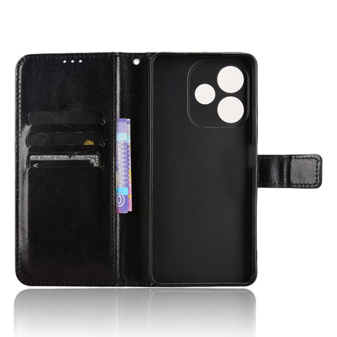 For Oppo A5 Pro 4G (Global) / 5G (Global) / A5 Energy 5G (China) Case Crazy Horse Texture PU Leather Phone Wallet Cover