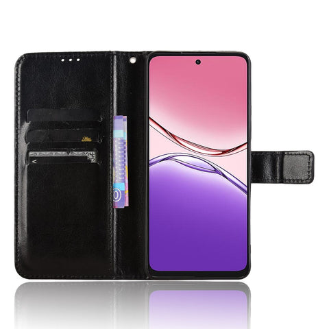 For Oppo A5 Pro 4G (Global) / 5G (Global) / A5 Energy 5G (China) Case Crazy Horse Texture PU Leather Phone Wallet Cover