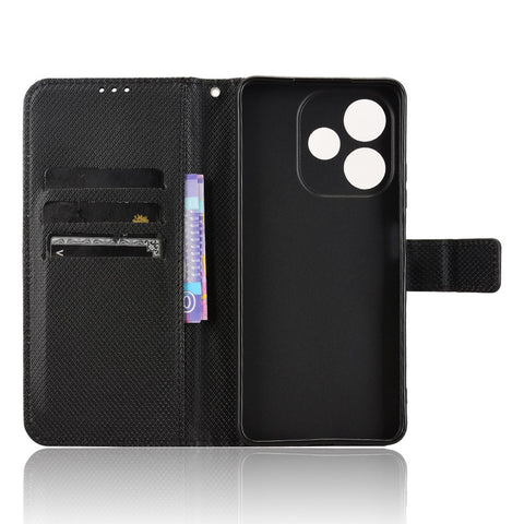 For Oppo A5 Pro 4G (Global) / 5G (Global) / A5 Energy 5G (China) Case PU Leather Diamond Texture Wallet Phone Cover