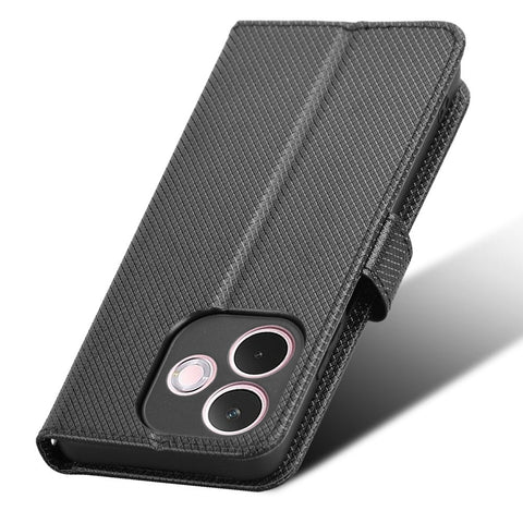 For Oppo A5 Pro 4G (Global) / 5G (Global) / A5 Energy 5G (China) Case PU Leather Diamond Texture Wallet Phone Cover