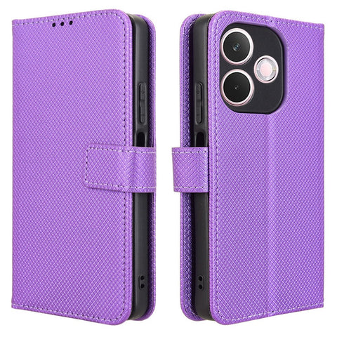 For Oppo A5 Pro 4G (Global) / 5G (Global) / A5 Energy 5G (China) Case PU Leather Diamond Texture Wallet Phone Cover