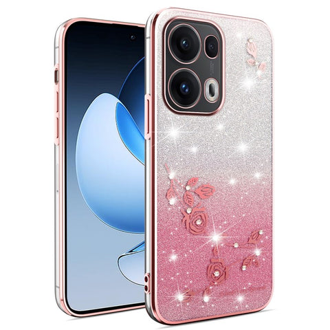 KADEM For Oppo Reno13 Pro 5G Case Flower TPU Flexible Gradient Phone Cover