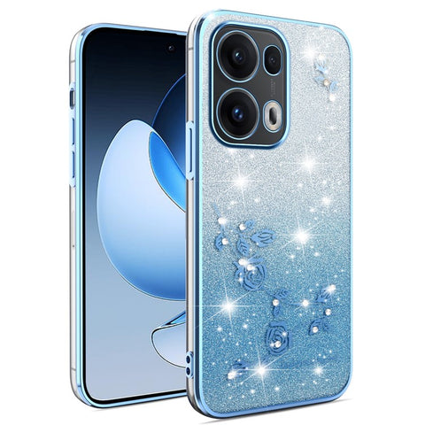 KADEM For Oppo Reno13 Pro 5G Case Flower TPU Flexible Gradient Phone Cover